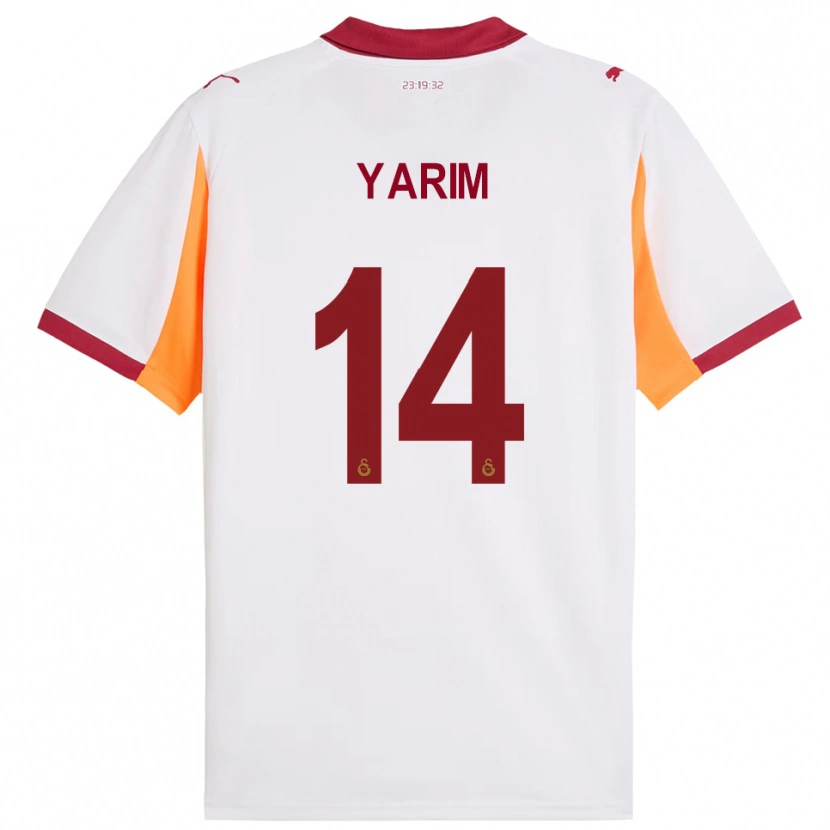 DanxenレディースEsra Yarım#14白と赤アウェイシャツ2025/26ジャージーユニフォーム