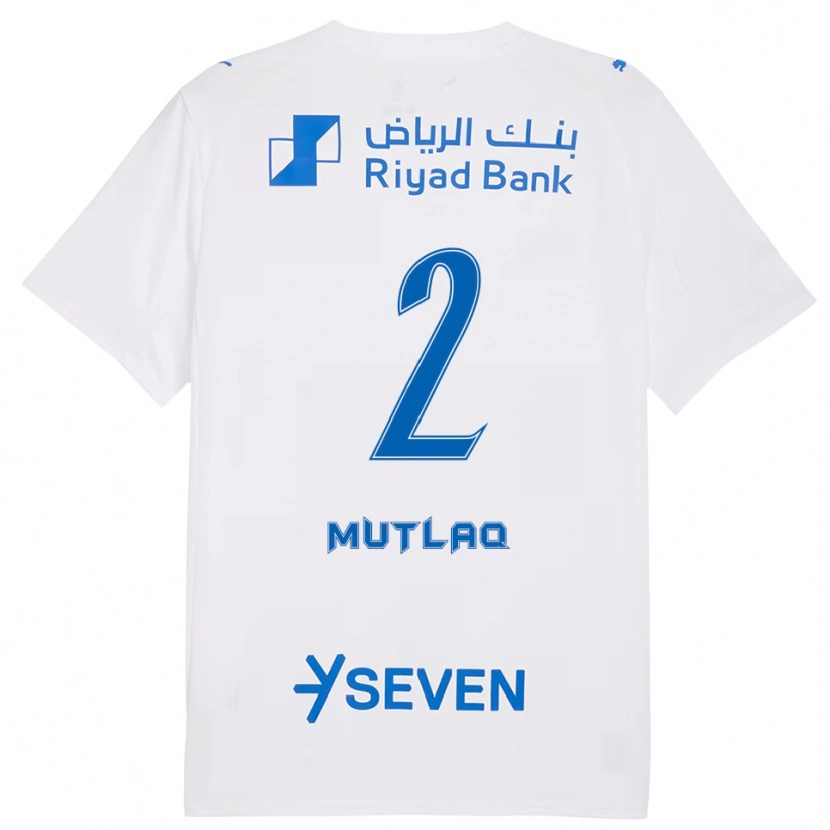 DanxenレディースMohrah Mutlaq#2白と青アウェイシャツ2025/26ジャージーユニフォーム