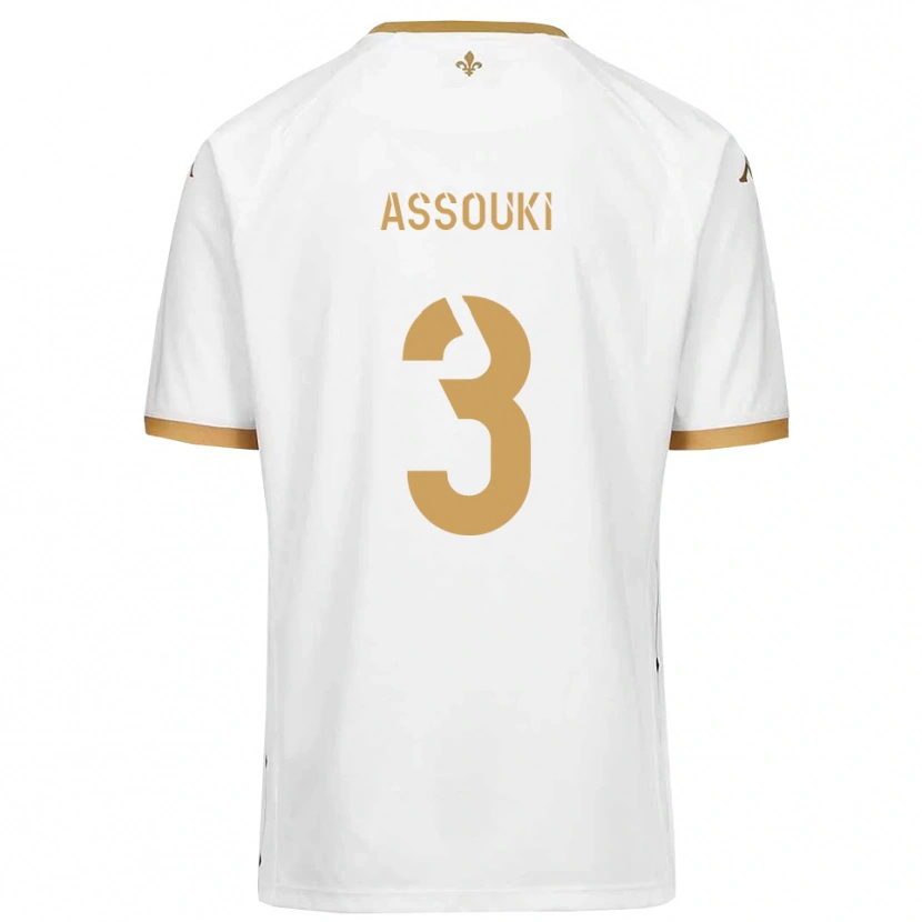 DanxenレディースAmine Assouki#3白 金アウェイシャツ2025/26ジャージーユニフォーム