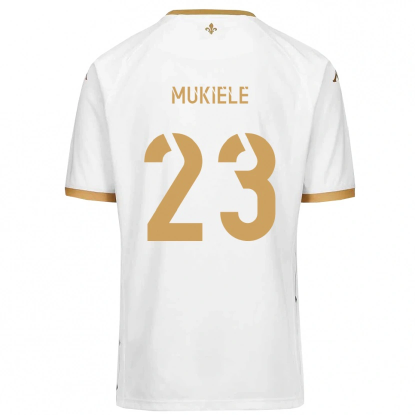 DanxenレディースNorvin Mukiele#23白 金アウェイシャツ2025/26ジャージーユニフォーム
