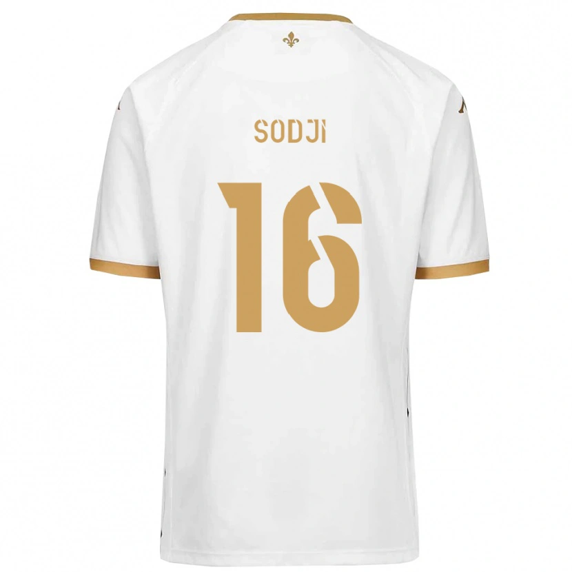 DanxenレディースAlexandre Sodji#16白 金アウェイシャツ2025/26ジャージーユニフォーム