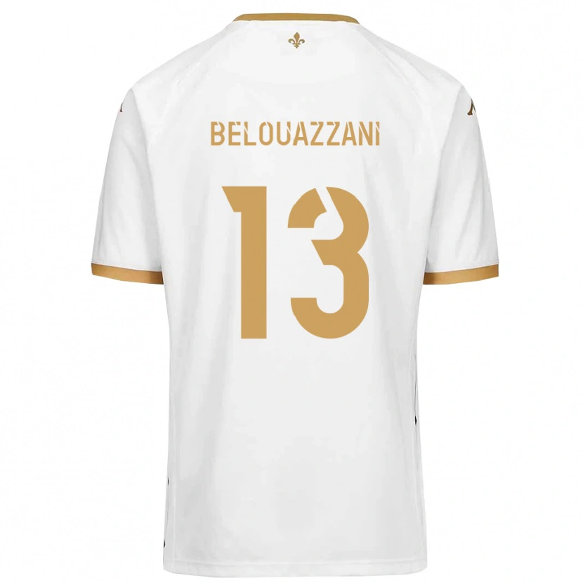 DanxenレディースIslam Belouazzani#13白 金アウェイシャツ2025/26ジャージーユニフォーム