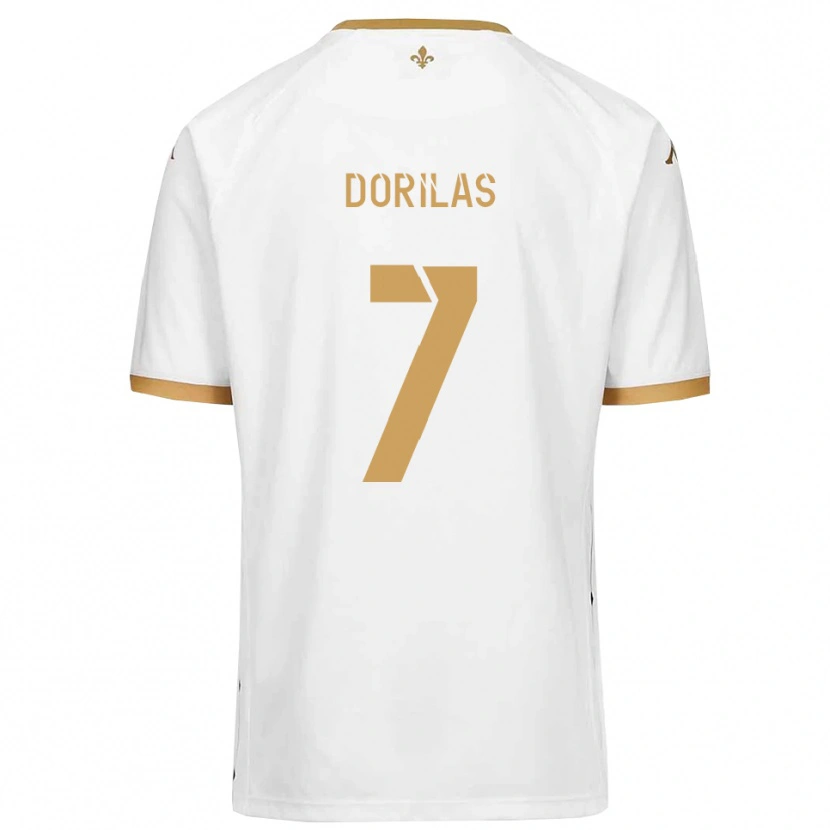 DanxenレディースJohan Dorilas#7白 金アウェイシャツ2025/26ジャージーユニフォーム