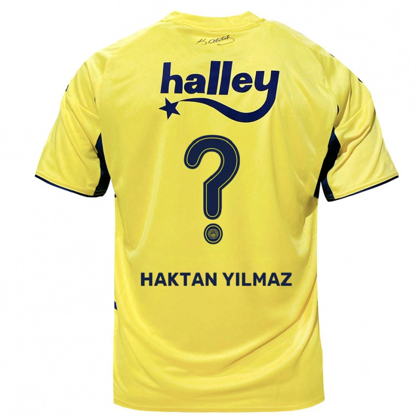 DanxenレディースHaktan Yılmaz#0黄色と紺アウェイシャツ2025/26ジャージーユニフォーム