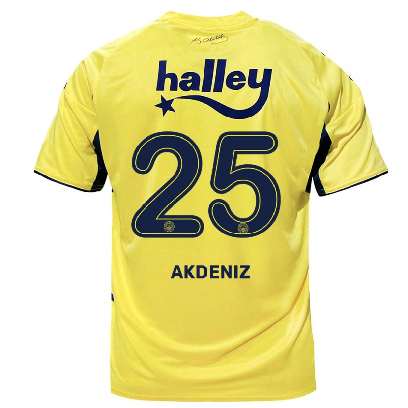 DanxenレディースZeynep Akdeniz#25黄色と紺アウェイシャツ2025/26ジャージーユニフォーム
