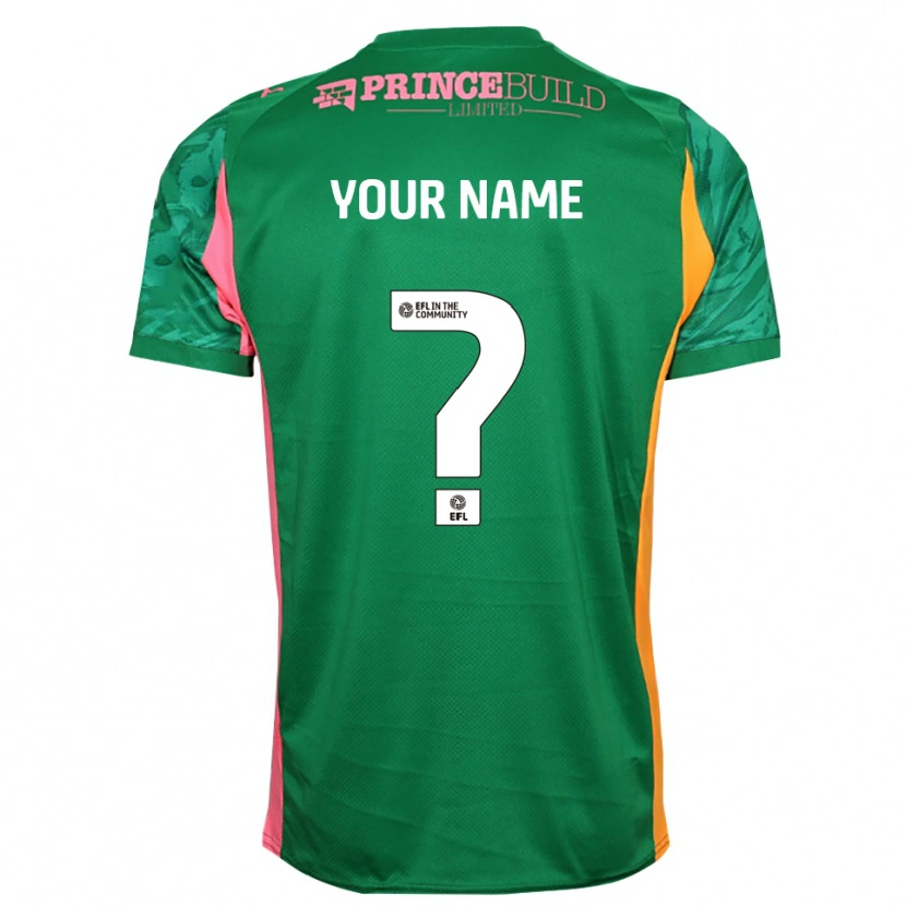 Danxenキッズピーターバラ・ユナイテッドFCグリーンピンクゴールキーパー シャツ2025/26ジャージーユニフォーム