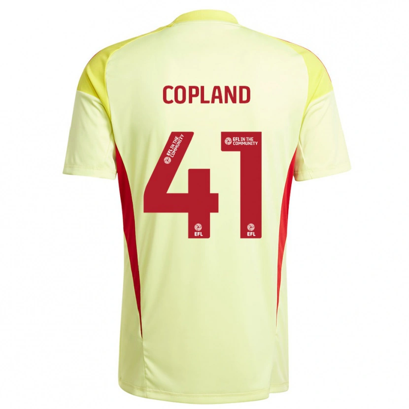 DanxenキッズJack Copland#41ペールイエローゴールキーパー シャツ2025/26ジャージーユニフォーム