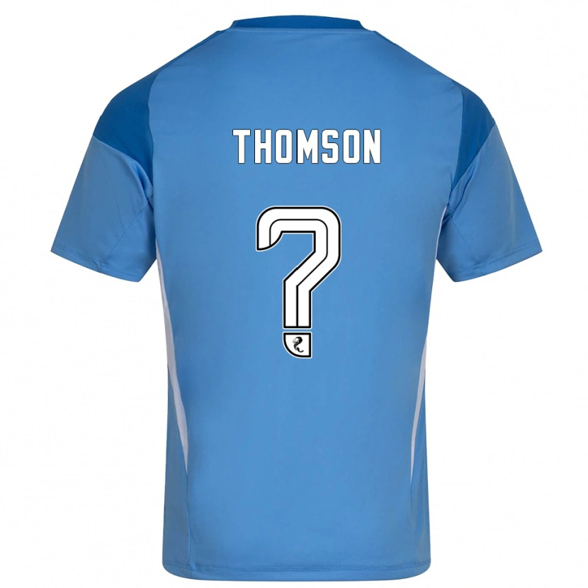 DanxenキッズEthan Thomson#0ブルーホワイトゴールキーパー シャツ2025/26ジャージーユニフォーム