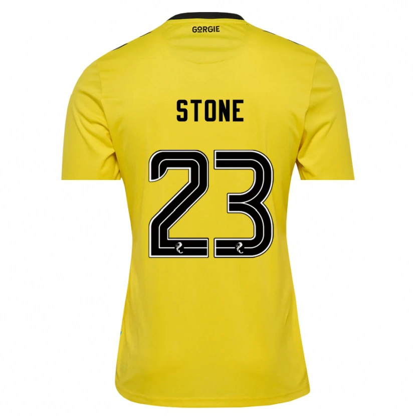 DanxenキッズHarry Stone#23イエローレッドブラックゴールキーパー シャツ2025/26ジャージーユニフォーム