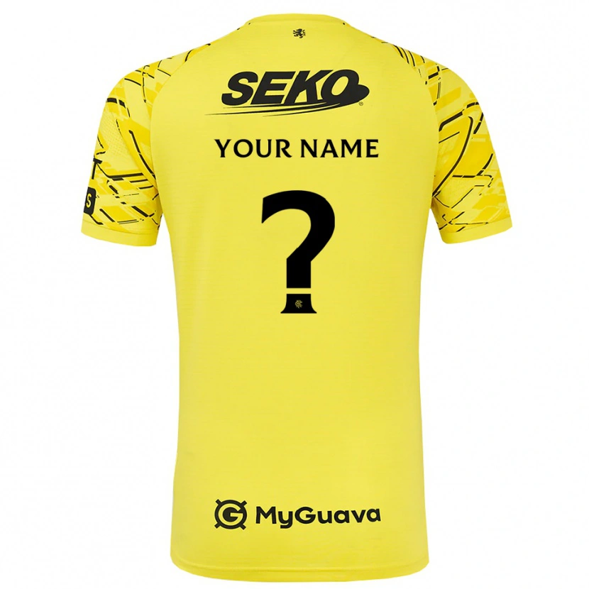 DanxenキッズレンジャーズFCイエローブラックゴールキーパー シャツ2025/26ジャージーユニフォーム