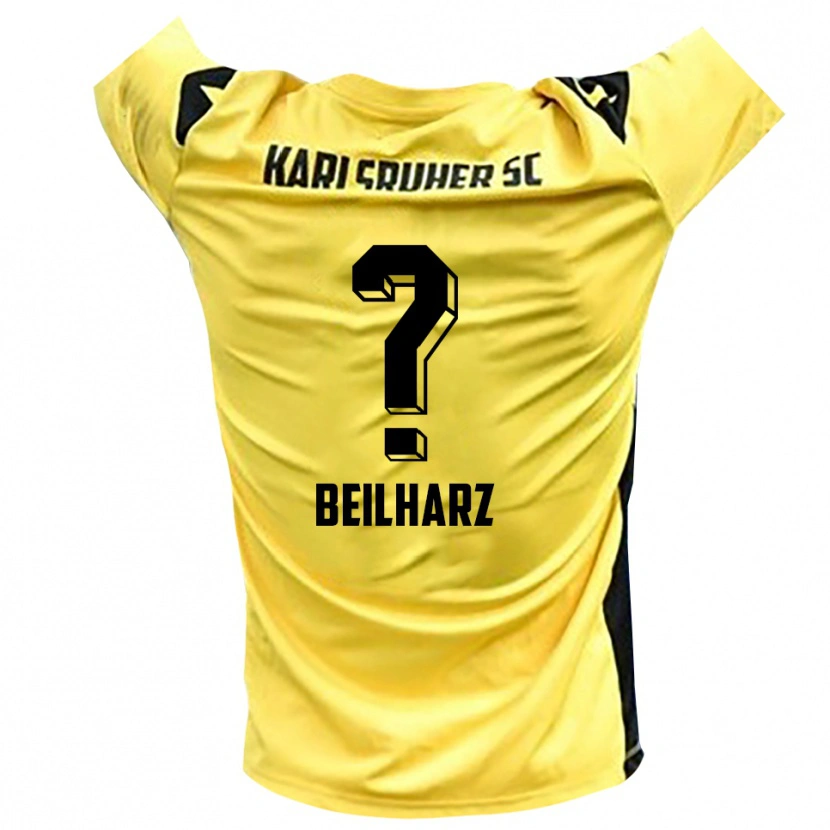 DanxenキッズCharlotte Beilharz#0イエローブラックゴールキーパー シャツ2025/26ジャージーユニフォーム