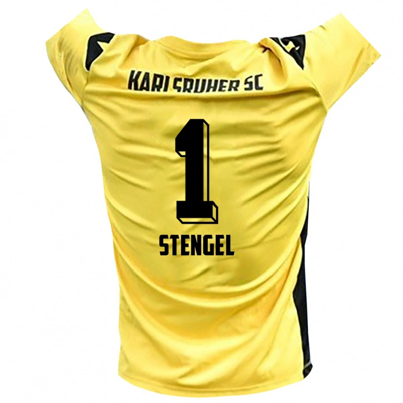 DanxenキッズKonstantin Stengel#1イエローブラックゴールキーパー シャツ2025/26ジャージーユニフォーム