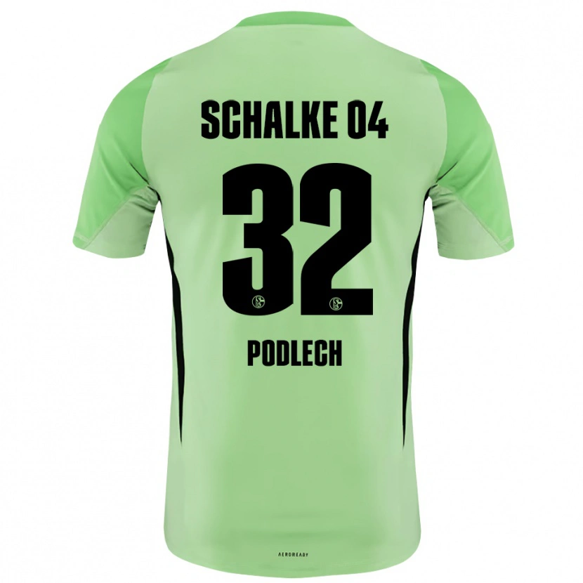 DanxenキッズLuca Podlech#32ライトグリーンブラックゴールキーパー シャツ2025/26ジャージーユニフォーム