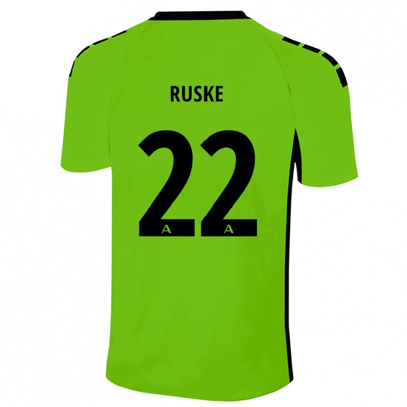 DanxenキッズNeo Ruske#22グラスグリーンブラックゴールキーパー シャツ2025/26ジャージーユニフォーム