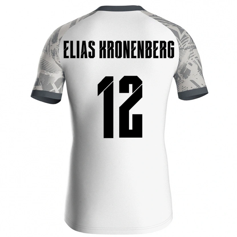 DanxenキッズSebastian Elias Kronenberg#12グレーホワイトゴールキーパー シャツ2025/26ジャージーユニフォーム