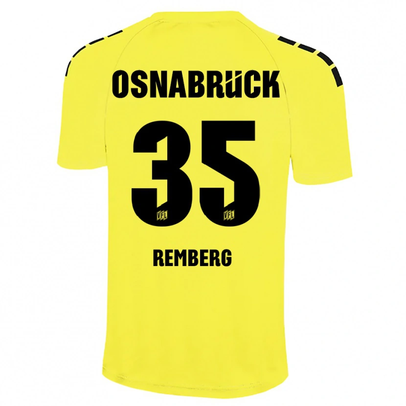 DanxenキッズMats Remberg#35イエローブラックゴールキーパー シャツ2025/26ジャージーユニフォーム