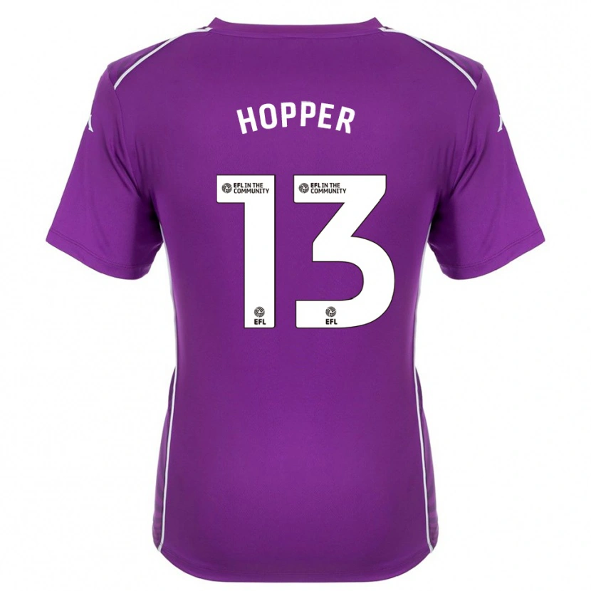 DanxenキッズJake Hopper#13パープル ホワイトゴールキーパー シャツ2025/26ジャージーユニフォーム