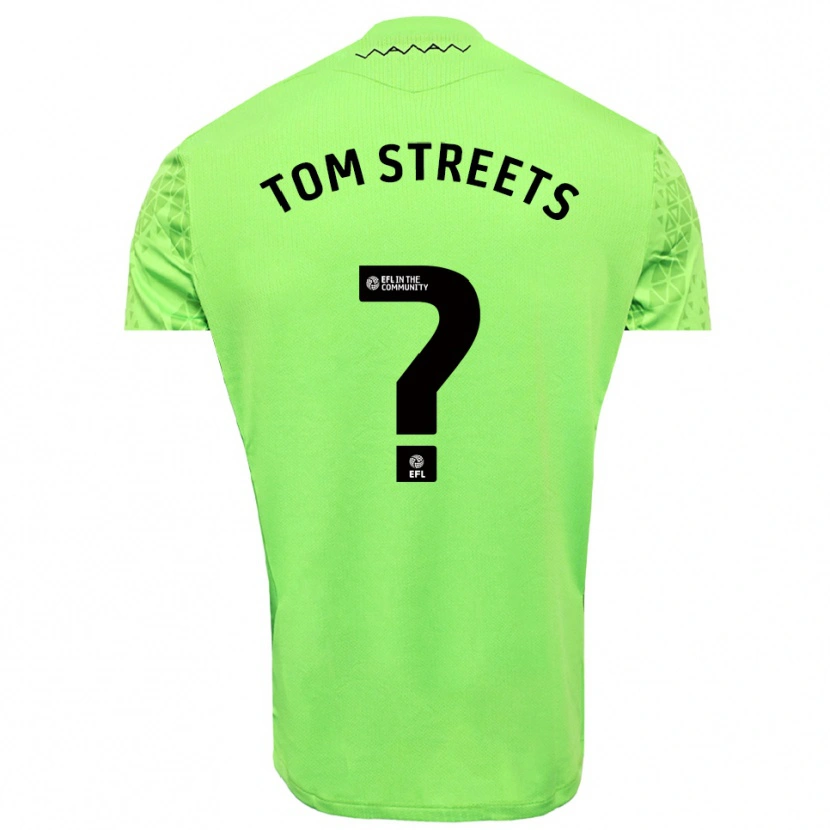 DanxenキッズTom Streets#0ライム ブラックゴールキーパー シャツ2025/26ジャージーユニフォーム