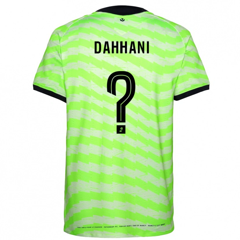 DanxenキッズYness Dahhani#0ネオングリーンゴールキーパー シャツ2025/26ジャージーユニフォーム