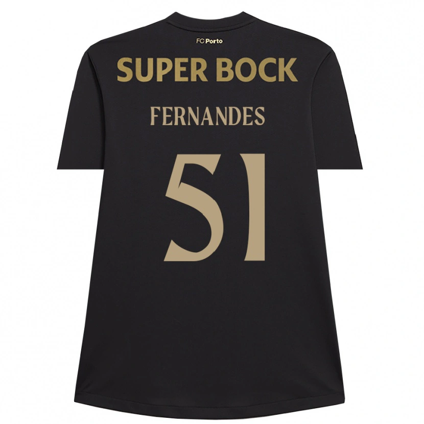 Danxenキッズディオゴ・ディーアス・フェルナンデス#51黒 茶ゴールキーパー シャツ2025/26ジャージーユニフォーム