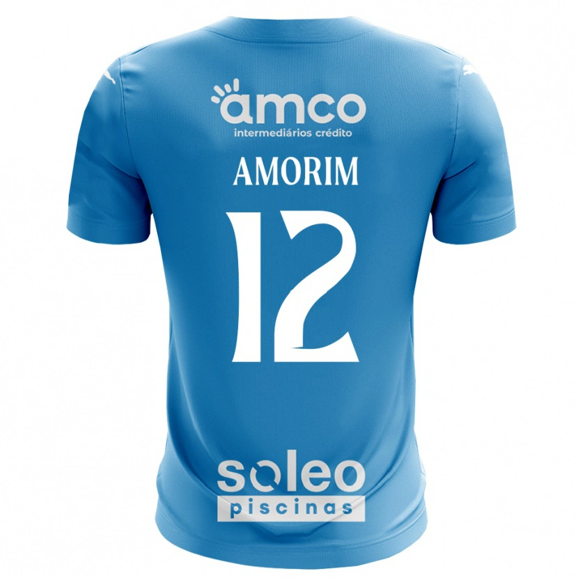 DanxenキッズRenato Amorim#12青 白ゴールキーパー シャツ2025/26ジャージーユニフォーム