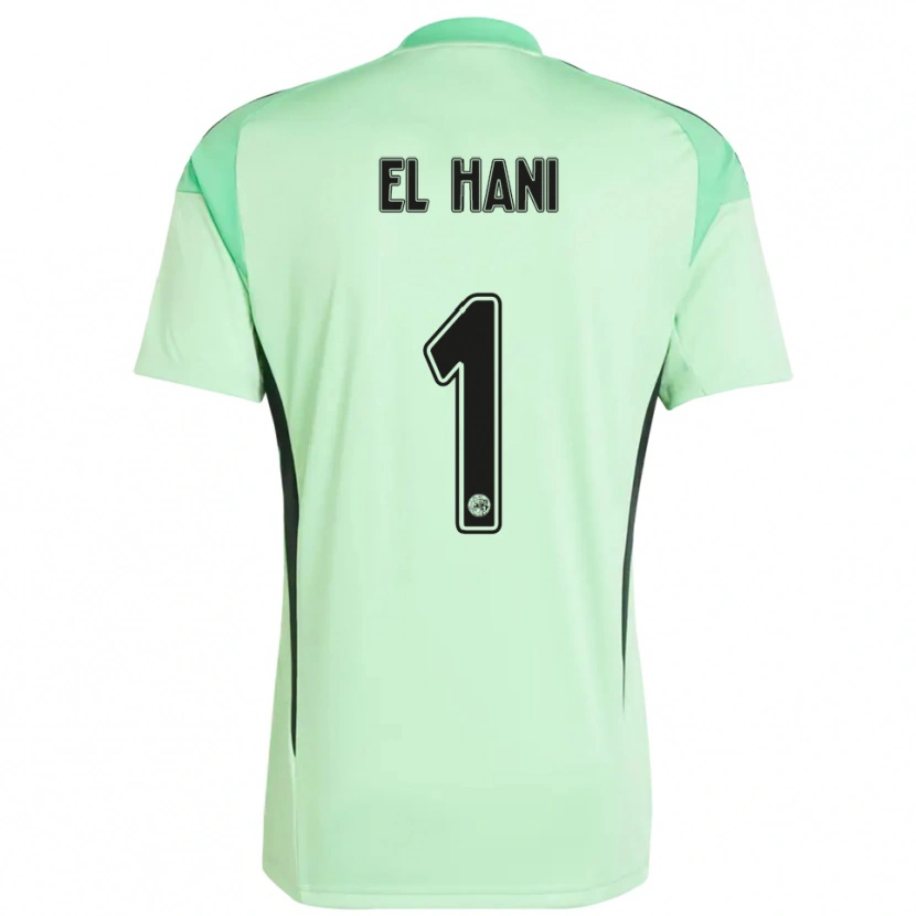 DanxenキッズAymean el Hani#1薄緑 黒ゴールキーパー シャツ2025/26ジャージーユニフォーム