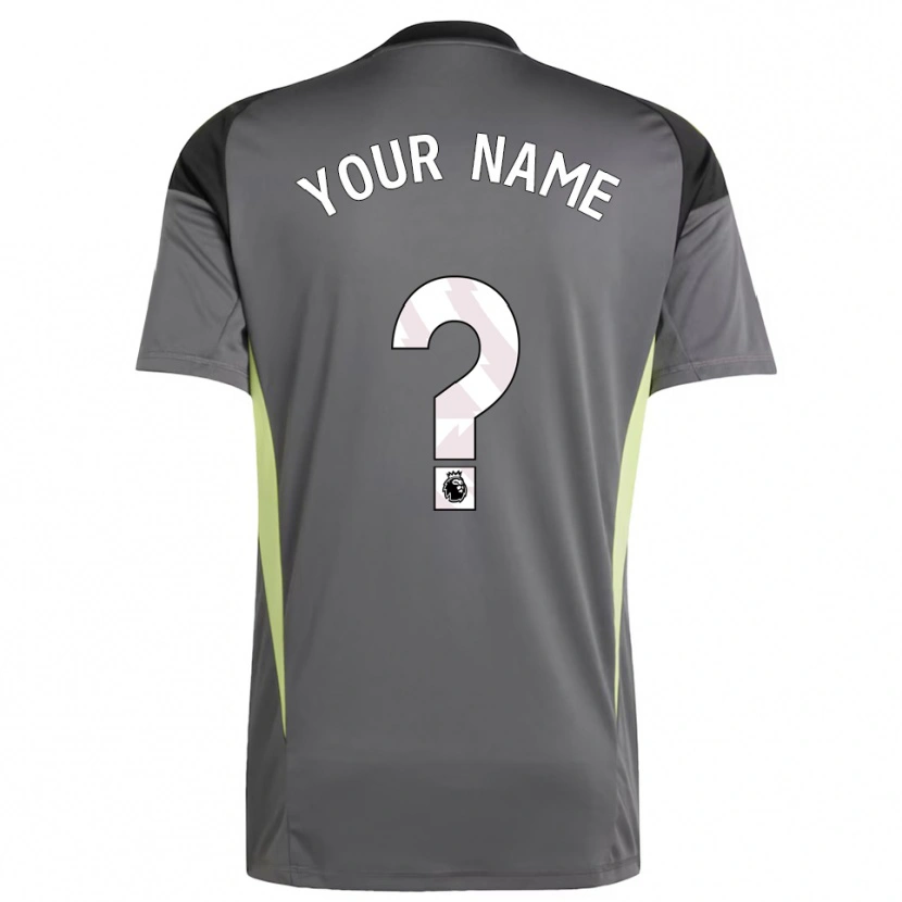 Danxenキッズアストン・ヴィラFC濃灰色 黒ゴールキーパー シャツ2025/26ジャージーユニフォーム