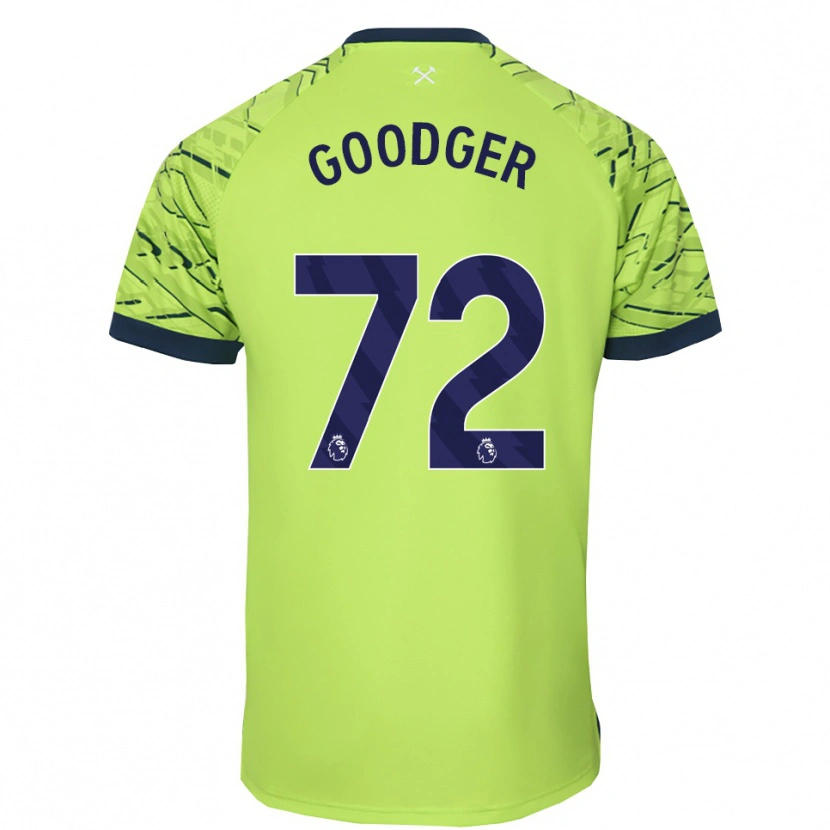 DanxenキッズTommy Goodger#72蛍光緑ゴールキーパー シャツ2025/26ジャージーユニフォーム
