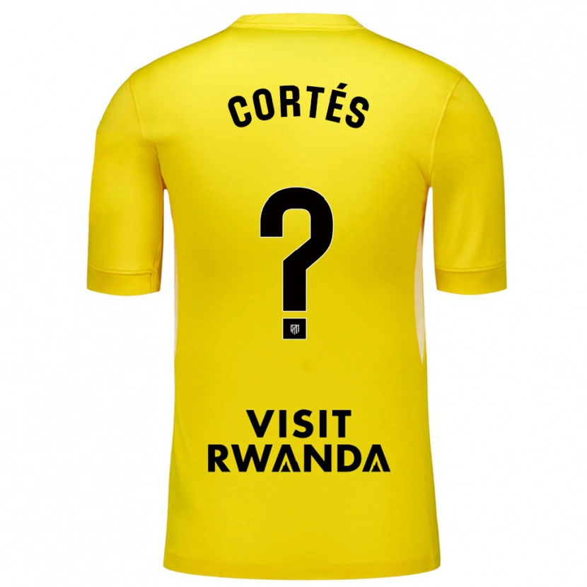 DanxenキッズLucas Cortés#0イエローブラックゴールキーパー シャツ2025/26ジャージーユニフォーム