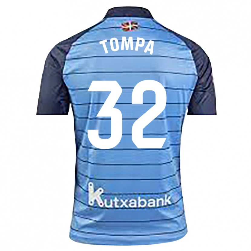 DanxenキッズÁkos Tompa#32ネイビーブルーゴールキーパー シャツ2025/26ジャージーユニフォーム