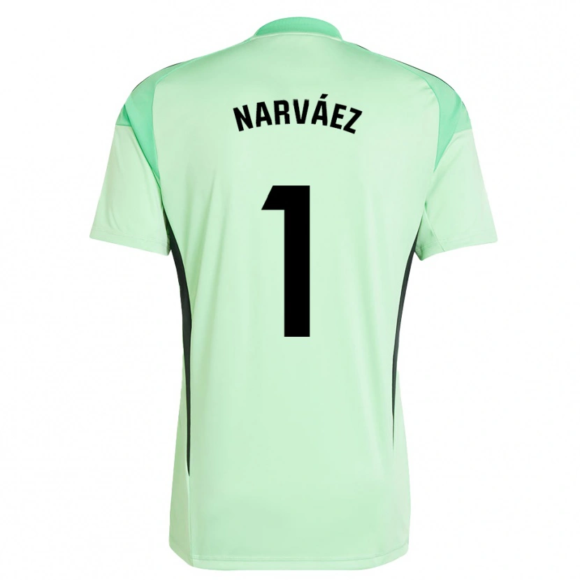 DanxenキッズMiguel Narváez#1ライトグリーンブラックゴールキーパー シャツ2025/26ジャージーユニフォーム