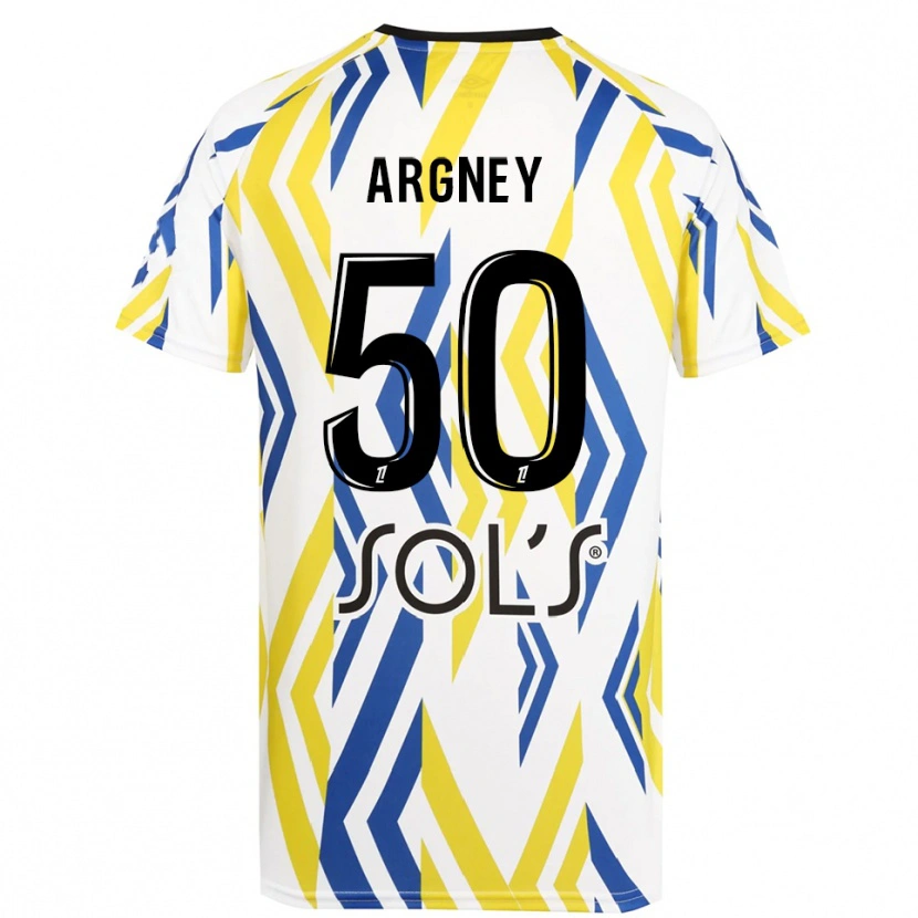 DanxenキッズPaul Argney#50ホワイトレッドブルーゴールキーパー シャツ2025/26ジャージーユニフォーム