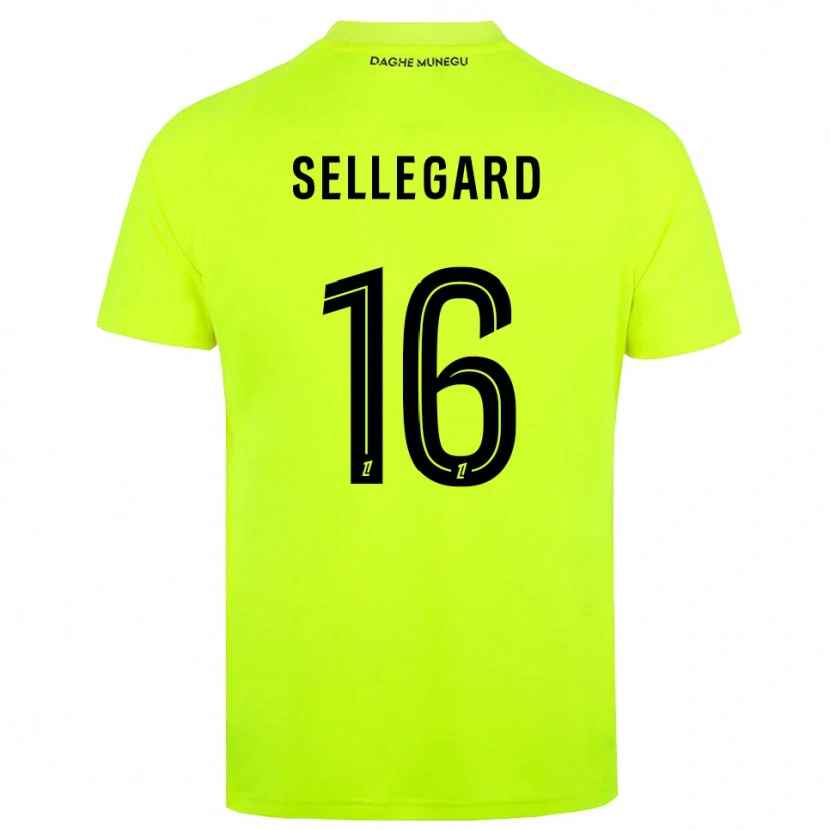DanxenキッズAlexander Sellegard#16蛍光グリーンブラックゴールキーパー シャツ2025/26ジャージーユニフォーム