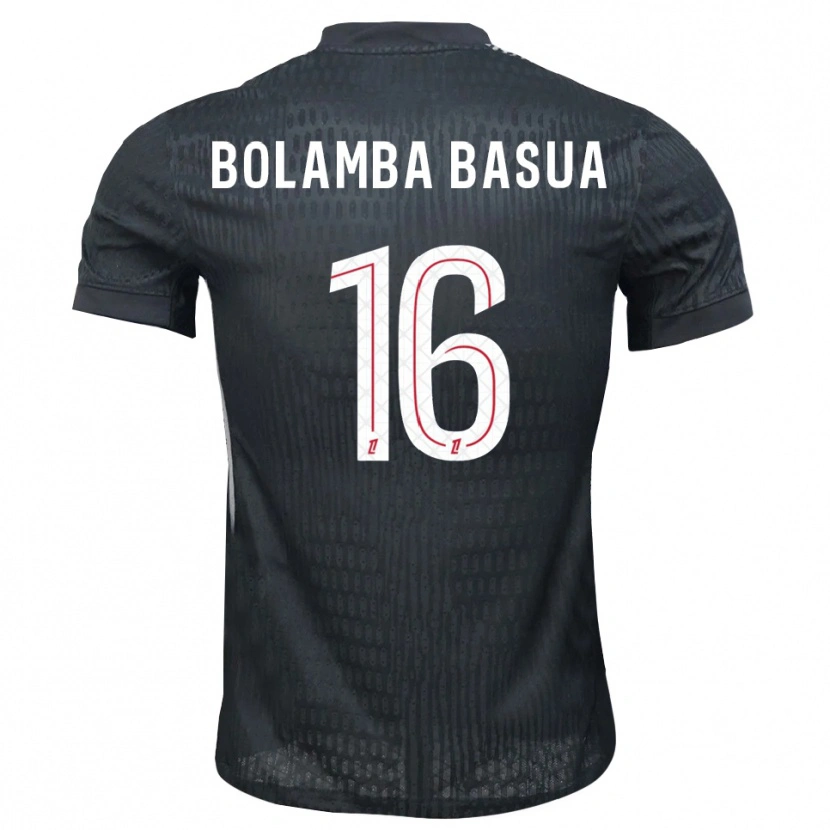 DanxenキッズKévin Bolamba Basua#16ダークグレーブラックゴールキーパー シャツ2025/26ジャージーユニフォーム
