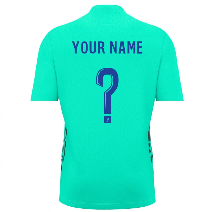 DanxenキッズAJオセールアクアマリンブルーゴールキーパー シャツ2025/26ジャージーユニフォーム