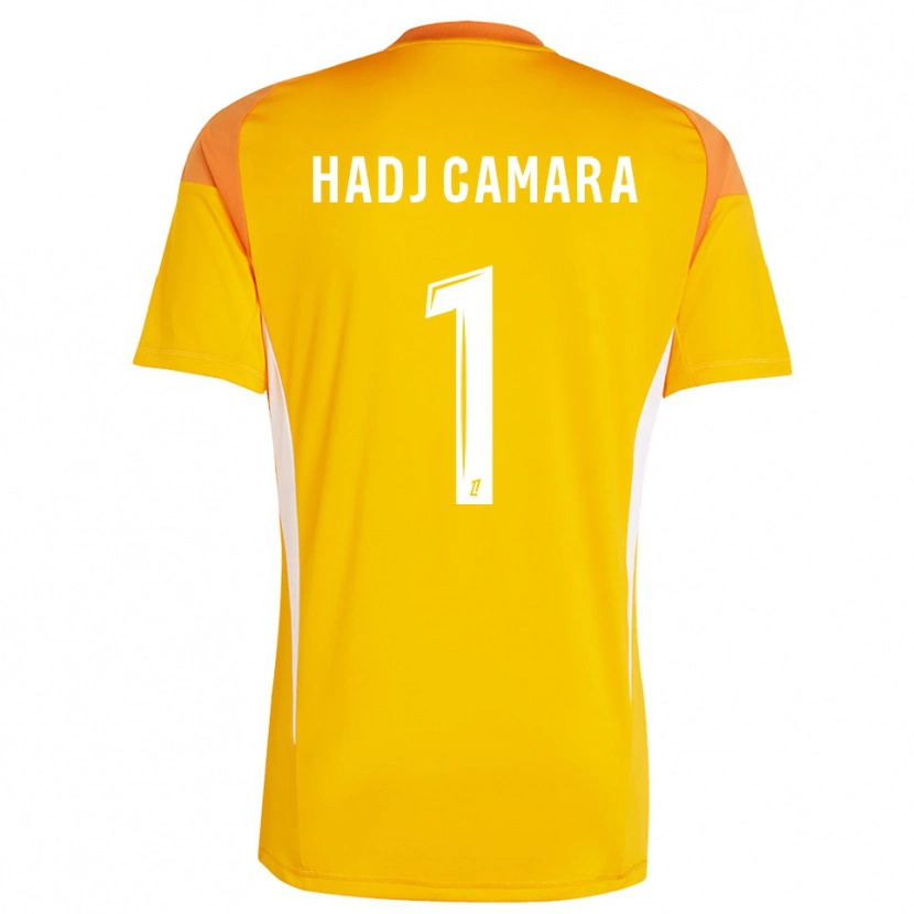 DanxenキッズEl Hadj Camara#1ライトオレンジホワイトゴールキーパー シャツ2025/26ジャージーユニフォーム