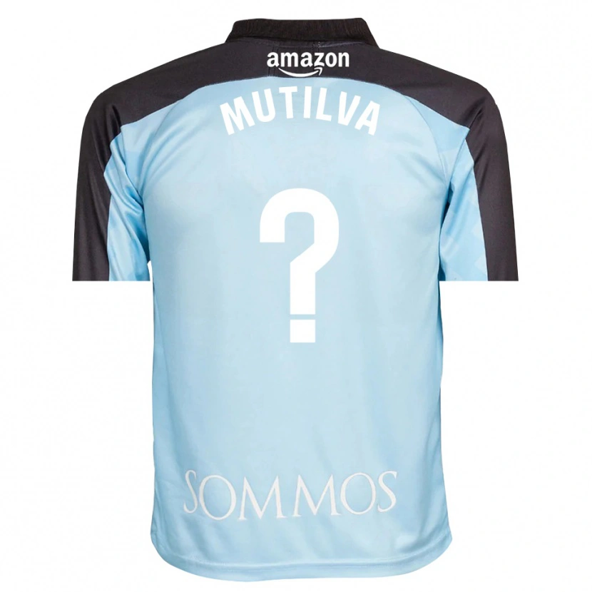 DanxenキッズAimar Mutilva#0ライトブルーブラックゴールキーパー シャツ2025/26ジャージーユニフォーム