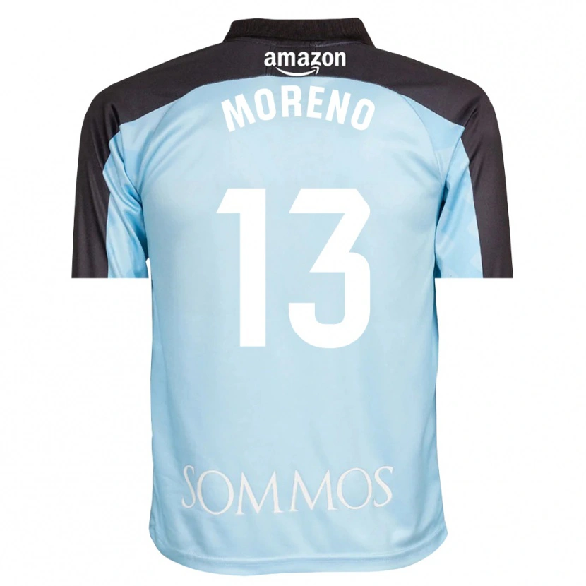 DanxenキッズEloy Moreno#13ライトブルーブラックゴールキーパー シャツ2025/26ジャージーユニフォーム