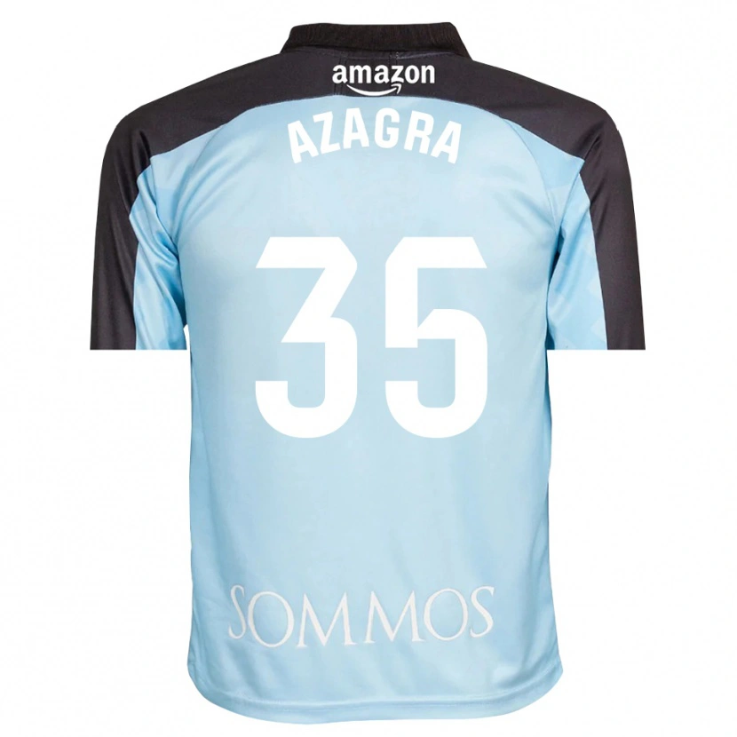 DanxenキッズNico Azagra#35ライトブルーブラックゴールキーパー シャツ2025/26ジャージーユニフォーム