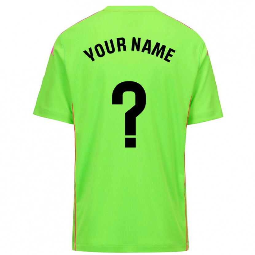 Danxenキッズレアル・バリャドリードライムディープピンクゴールキーパー シャツ2025/26ジャージーユニフォーム