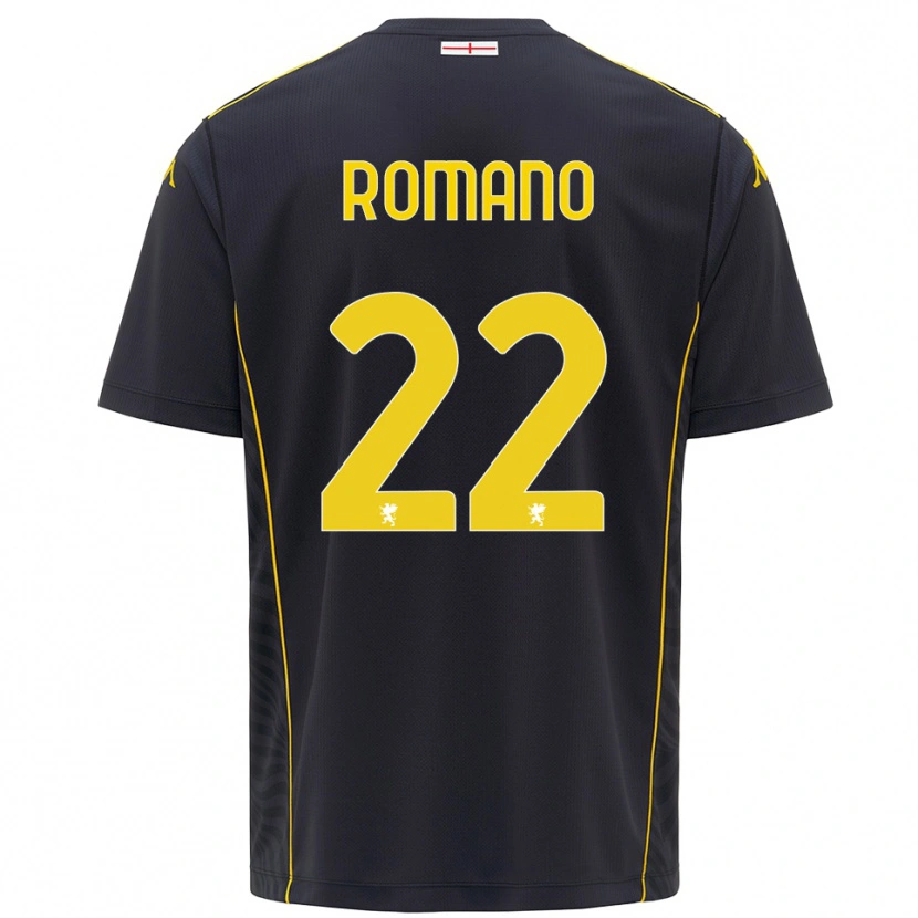 DanxenキッズAndrew Romano#22黒黄ゴールキーパー シャツ2025/26ジャージーユニフォーム