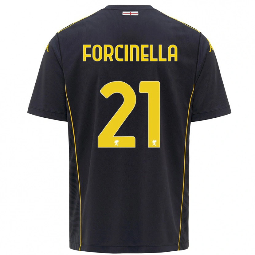 DanxenキッズCamilla Forcinella#21黒黄ゴールキーパー シャツ2025/26ジャージーユニフォーム