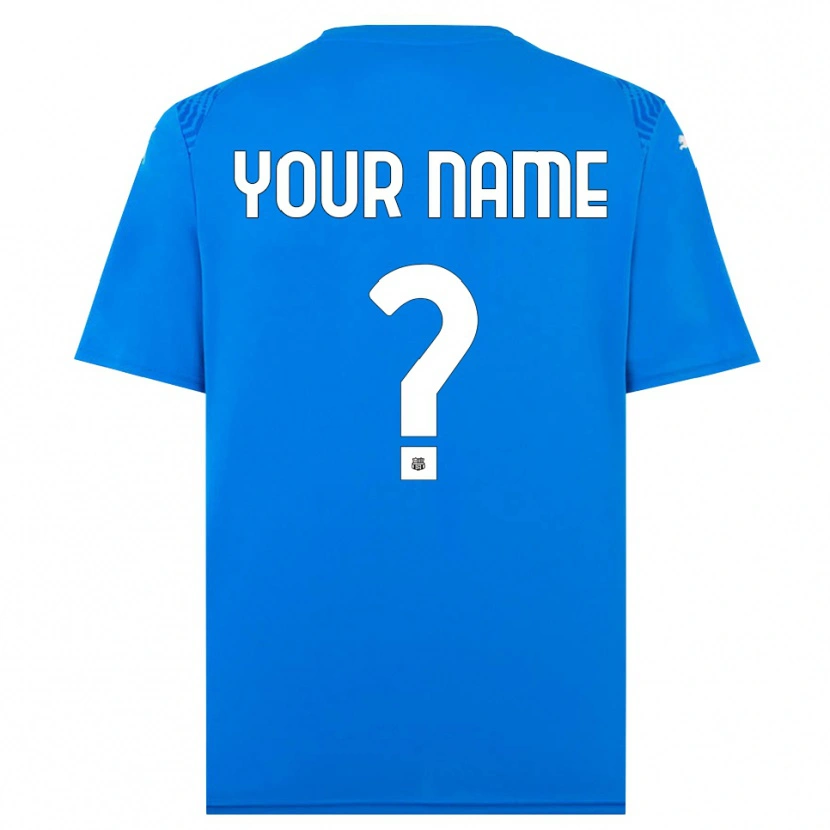 DanxenキッズUSサッスオーロ・カルチョ青白ゴールキーパー シャツ2025/26ジャージーユニフォーム