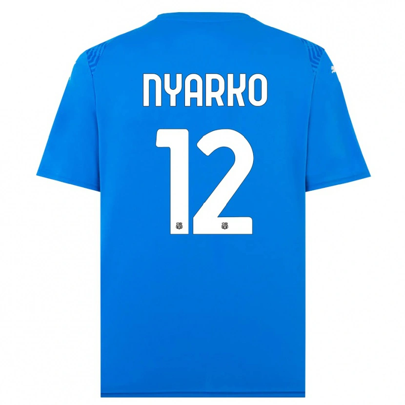 DanxenキッズLorenzo Nyarko#12青白ゴールキーパー シャツ2025/26ジャージーユニフォーム