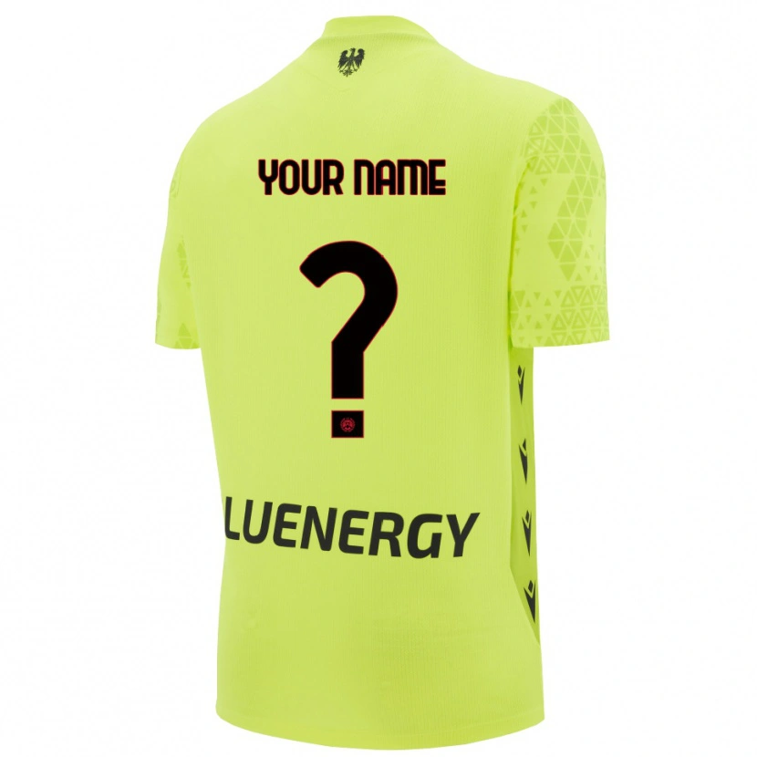 Danxenキッズウディネーゼ・カルチョ緑黄黒ゴールキーパー シャツ2025/26ジャージーユニフォーム