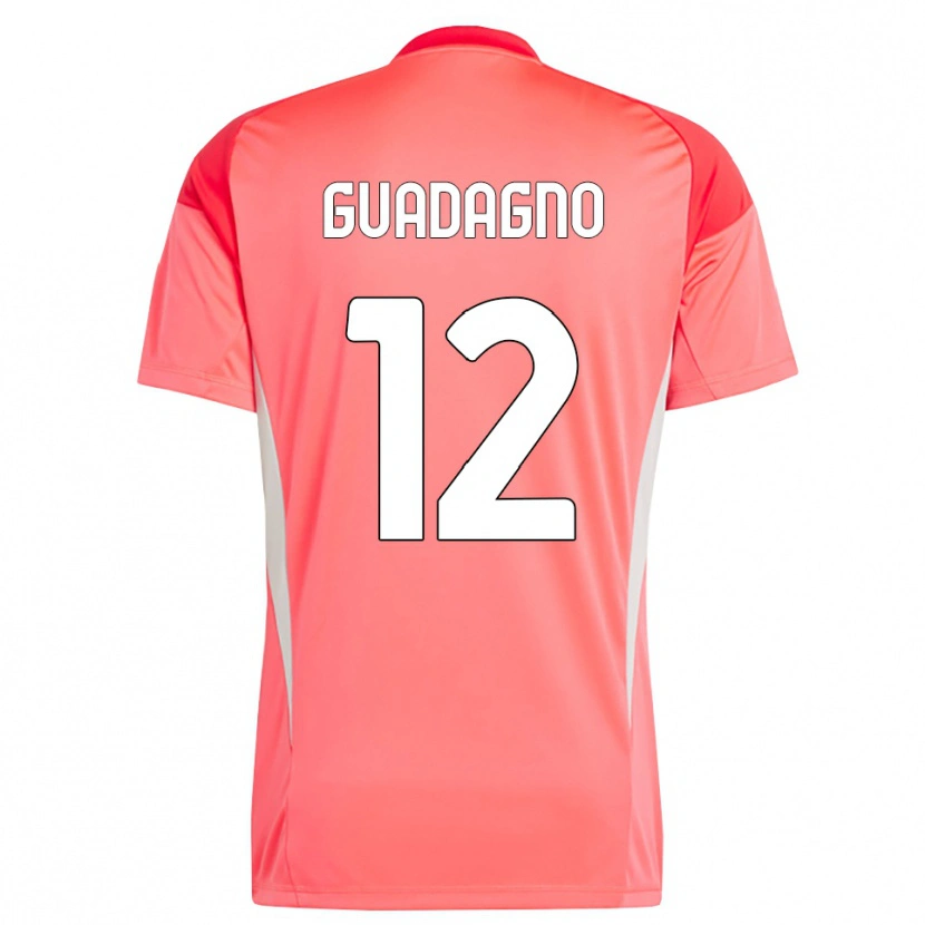 DanxenキッズJohan Guadagno#12赤白ゴールキーパー シャツ2025/26ジャージーユニフォーム