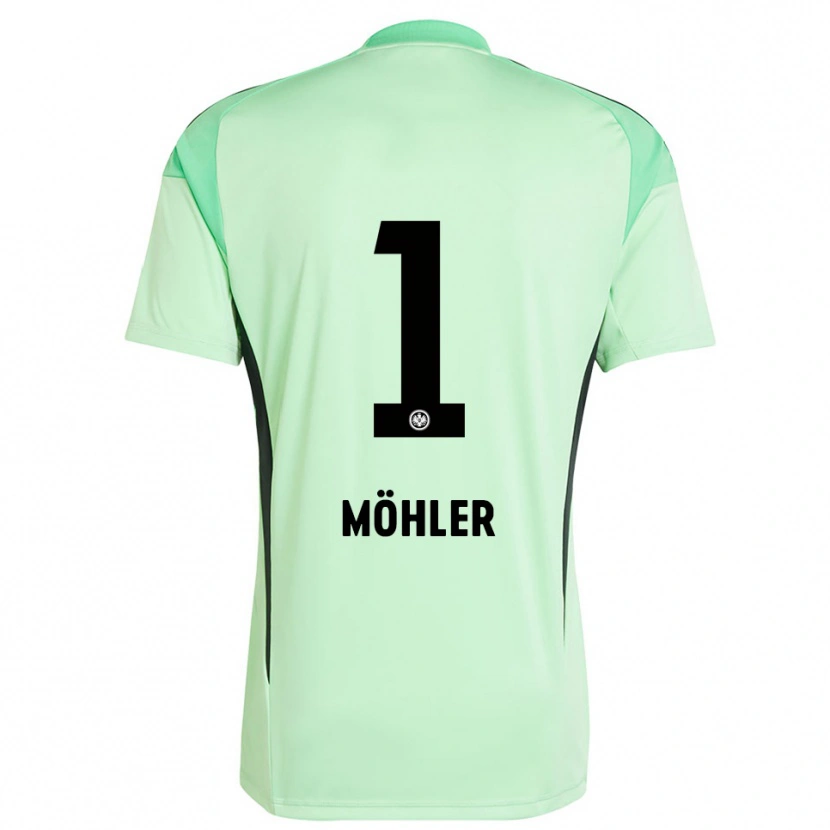 DanxenキッズEmil Möhler#1ライトグリーン黒ゴールキーパー シャツ2025/26ジャージーユニフォーム