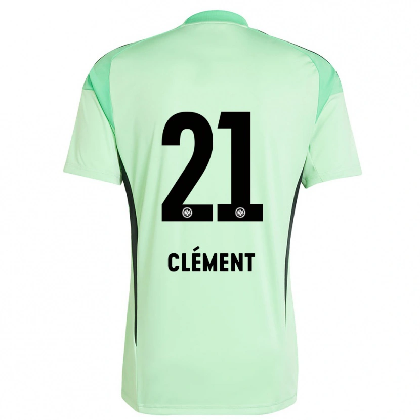 DanxenキッズNoah Clément#21ライトグリーン黒ゴールキーパー シャツ2025/26ジャージーユニフォーム