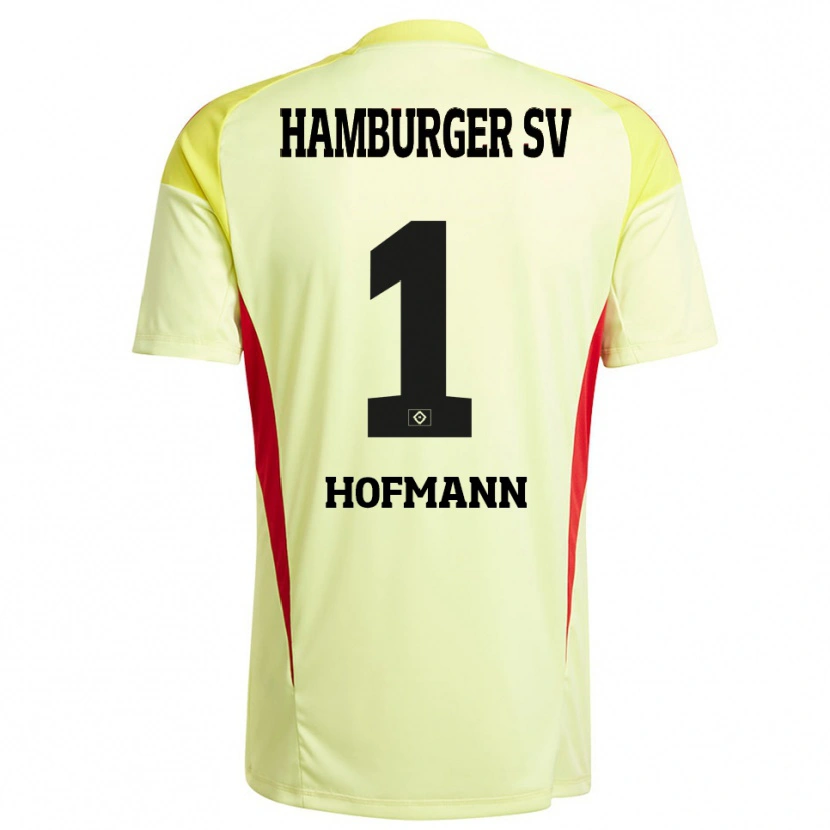 DanxenキッズTobias Hofmann#1黄黒赤ゴールキーパー シャツ2025/26ジャージーユニフォーム