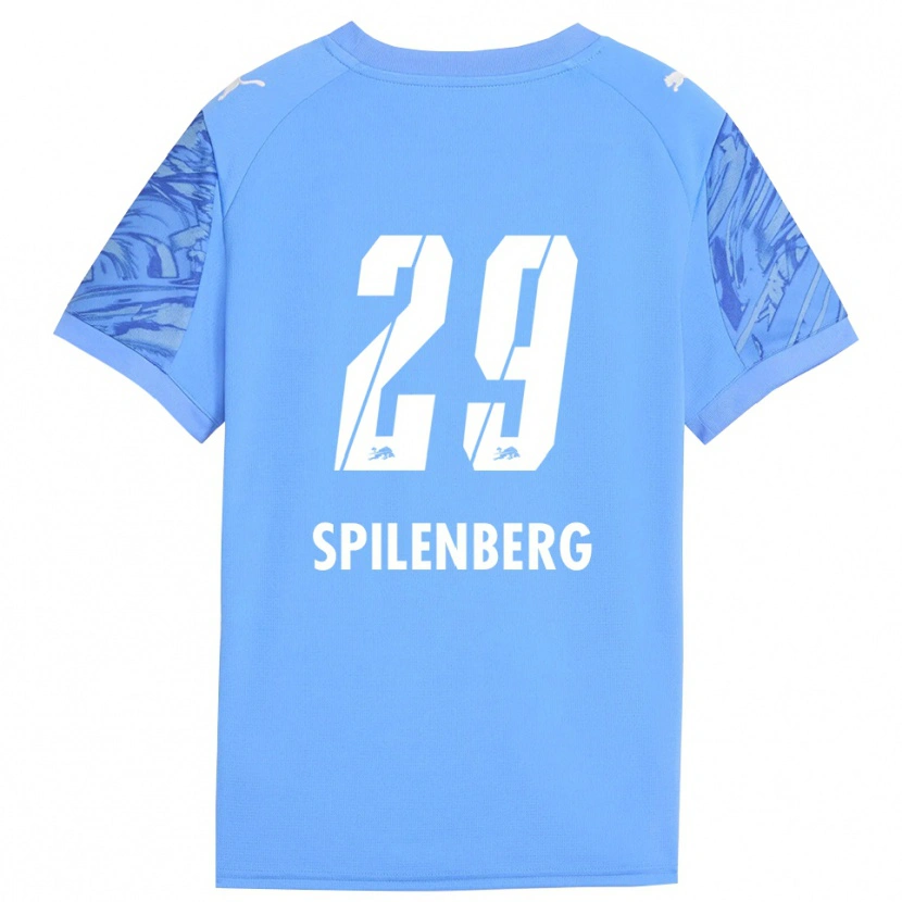 DanxenキッズMaja Spilenberg#29ロイヤルブルー赤ゴールキーパー シャツ2025/26ジャージーユニフォーム